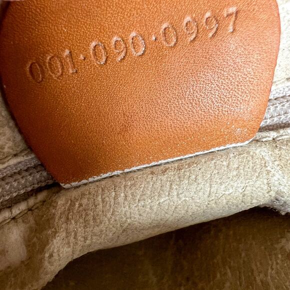 Vintage GUCCI Tan Leather and Canvas Crossbody Bag - Picture 11 of 13